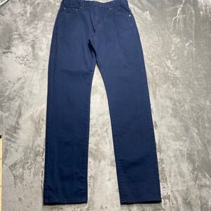 Line of Trade Pants Mens 33x34 Blue Chinos Straight Leg Everyday Casual Trousers